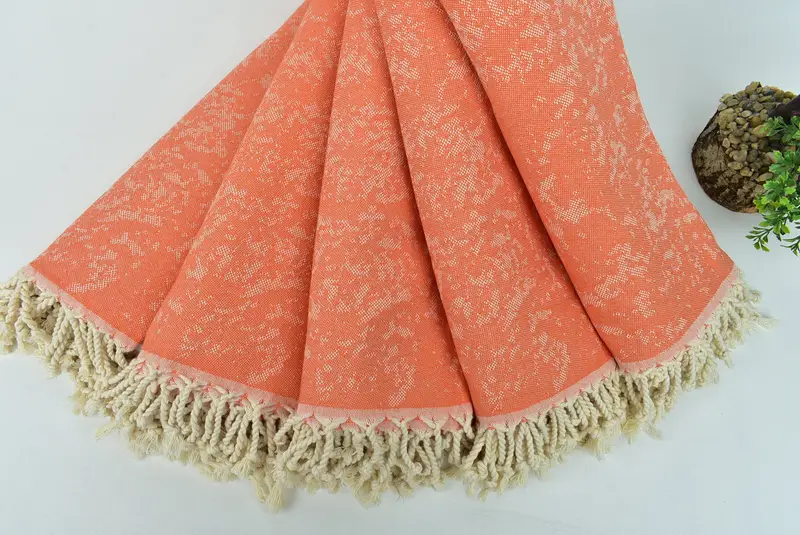 Holiday Towel, Handmade Gift, 70x40 Cotton Turtle Design Towel, Hammam towel, Home Gift, Yoga Towel, Bachelorette Beach Towel, Quick-Dry Beach Towel - 6