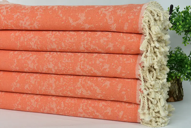 Holiday Towel, Handmade Gift, 70x40 Cotton Turtle Design Towel, Hammam towel, Home Gift, Yoga Towel, Bachelorette Beach Towel, Quick-Dry Beach Towel - 5