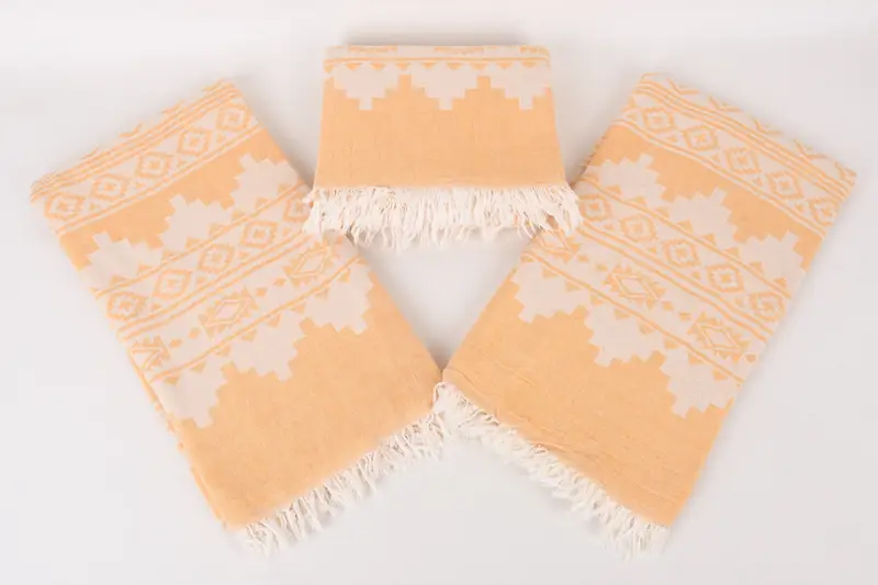 Organic Cotton Towel, 70x36 Linen Aztec Towel, Personalized Gifts, Absorbent towel, Maid Of Honor Gift, Decorative Towel, Sand-resistant towel - 7