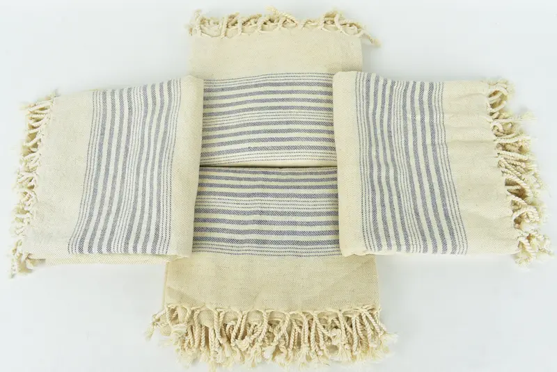 Bridesmaid Gift Towel, Turkish Towel Beach, Monogram Turkish Bath Towel, Organic towel, 80x40 Linen Striped Towel, Handmade Gift, Summer Towel - 6