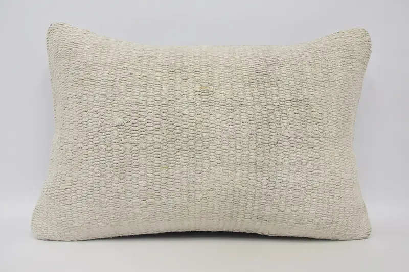 Cushion, Patio Pillow Case, 16x24 Beige Cushion Case, Kilim Pillow, Handmade Kilim Cushion, Kilim Cushion Sham, Sofa Pillow Cover - 1