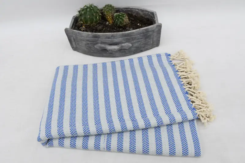 Embroidery Towels, Lightweight Turkish towel, Guest Towel, Turkish Towel USA, Bachelorette Gifts, Spa Towel, 70x40 Cotton Herringbone Towel - 7