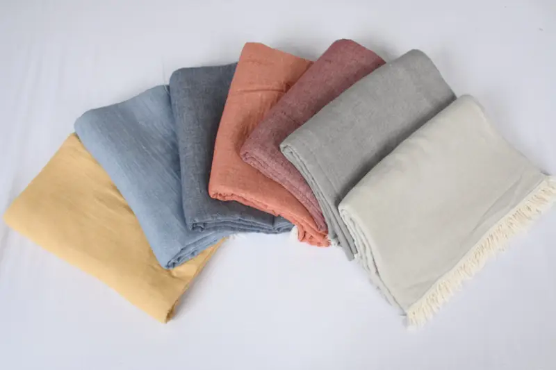 Custom Blanket, 70x60 Cotton Solid Towel, Handmade Gift, Woven Throw Blanket, Beach Theme Bachelorette Party, Beach Wedding Favor, Housewarming Gift - 6