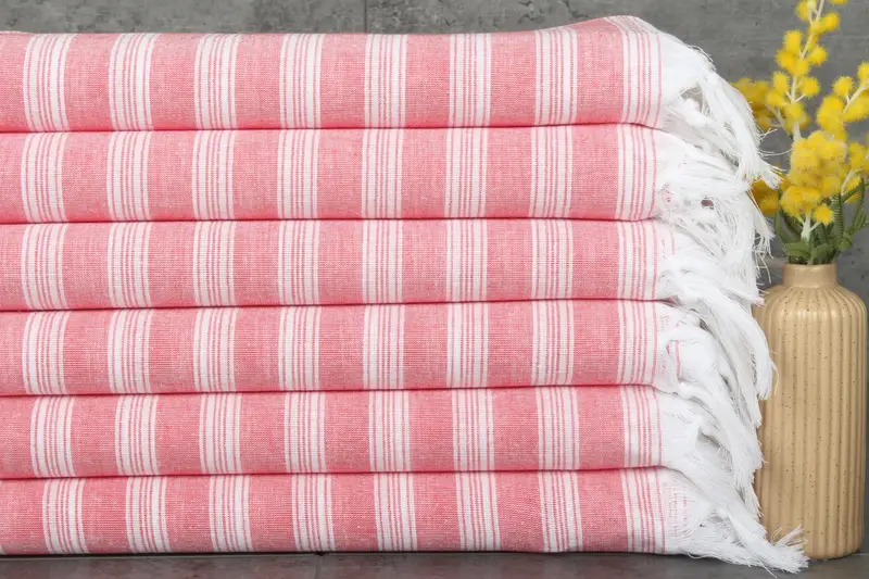 Personalized Halloween Blanket Red Beige Striped, 40x71 Inches