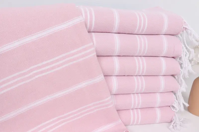 Xmas Gifts, Bathroom Towels, Holiday Towel, Maid Of Honor Gift, Turkish Hand Towel, Kitchen Towel, Gift For Wedding Day, 40x24 Cotton Striped Towel - 1