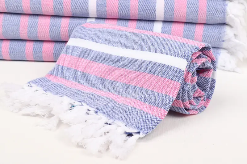 Sand-free towel, Quick-dry peshtemal, Scarf Towel, Oversized Beach Towel, Bridesmaid Proposal Gift, Large Turkish Towel, 70x40 Cotton Striped Towel - 4