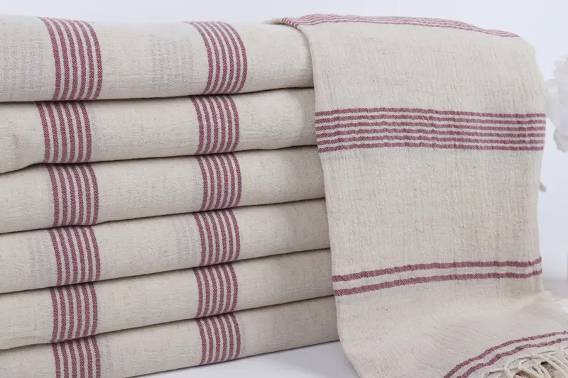 Scarf Towel, Peshtemal Towel, Best Friend Wedding Gift, Valentines Day Gift Idea, Bachelorette Gifts, Personalized Gift, 80x36 Cotton Striped Towel - 2