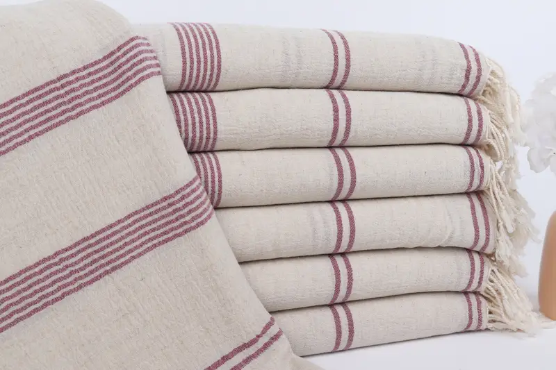 Scarf Towel, Peshtemal Towel, Best Friend Wedding Gift, Valentines Day Gift Idea, Bachelorette Gifts, Personalized Gift, 80x36 Cotton Striped Towel - 1