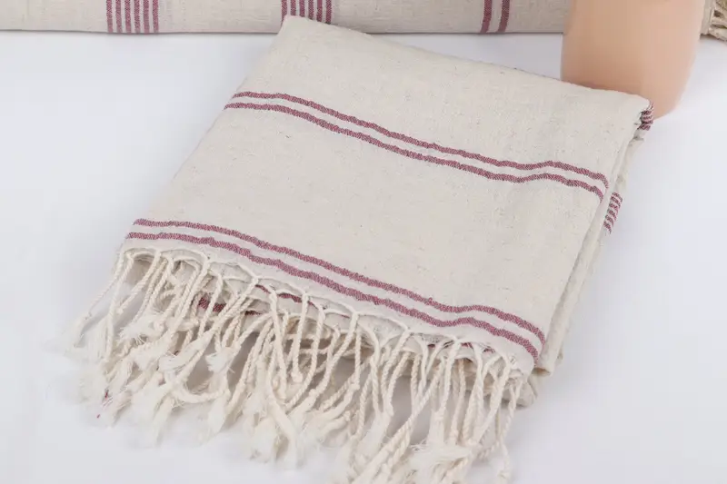 Scarf Towel, Peshtemal Towel, Best Friend Wedding Gift, Valentines Day Gift Idea, Bachelorette Gifts, Personalized Gift, 80x36 Cotton Striped Towel - 5