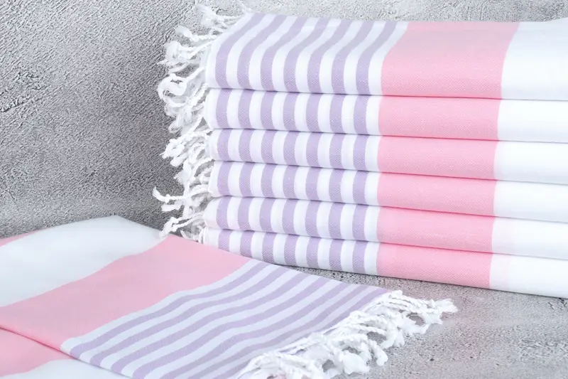70x40 Cotton Striped Towel, Bachelorette Party Decorations, Turkish Towel Monogram, House Warming Gift, Soft towel, Sand-resistant towel - 2