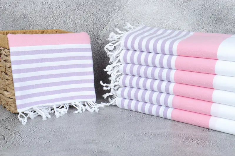 70x40 Cotton Striped Towel, Bachelorette Party Decorations, Turkish Towel Monogram, House Warming Gift, Soft towel, Sand-resistant towel - 3