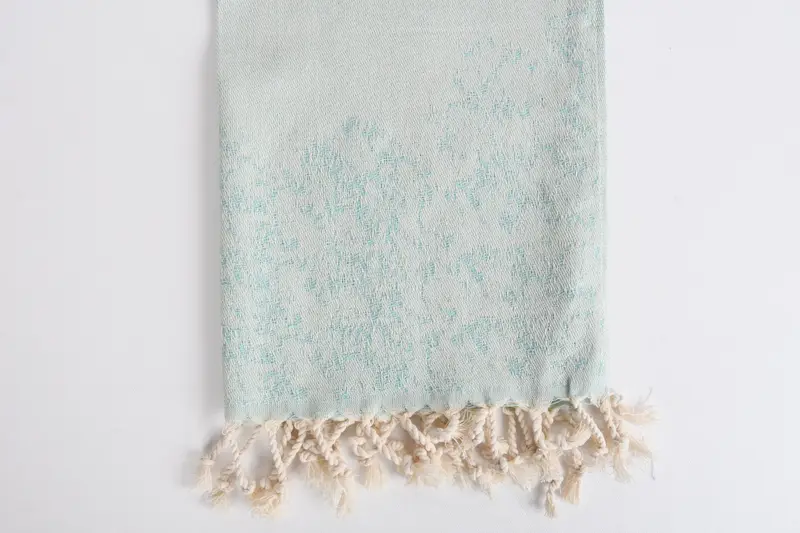 Bathroom Towels, Spa Towel, Wedding Gift, 36x18 Cotton Carretta Patterned Towel, Monogram Hand Towel, Organic Tea Towel, Bridal Gifts, Handmade Gift - 3