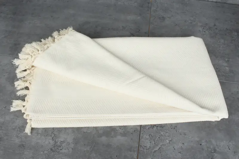 Throw Blanket, Christmas Tablecloth, Bedspread, 84x68 Cotton Zig zag Towel, Personalized Gift, Thanksgiving Tablecloth, Throw Blanket Couch - 3