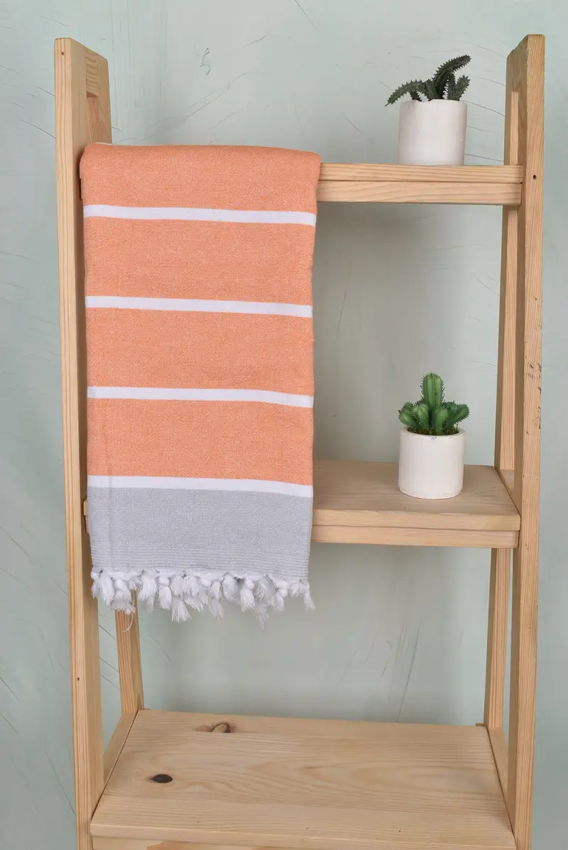 Custom Wedding Gifts, Towel With Name, Turkish hand towel, Bachelorette Party Decorations, Bridal Shower Favor, 68x40 Cotton Striped Terry Towel - 8