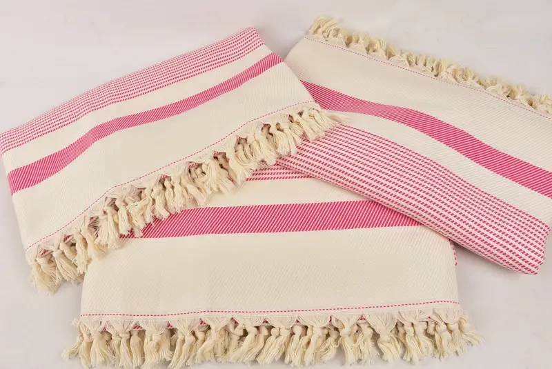 Organic Throw, Birthday Gift, Throw Blanket Couch, 92x84 Cotton Striped Towel, Housewarming Gift, Personalized Gifts, Personalized Home Gift Wedding - 6