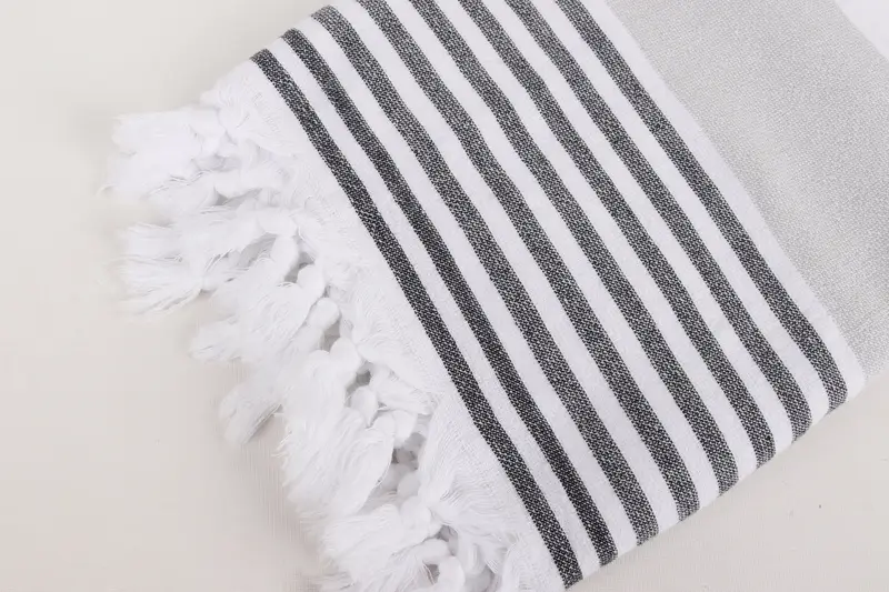 Yoga Towel, Holiday Towel, Gifts For Him, Valentines Gift, 68x36 Cotton Striped Terry Towel, Bachelor Gifts, Wedding Anniversary Gift, Travel towel - 7