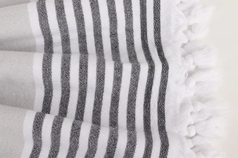 Yoga Towel, Holiday Towel, Gifts For Him, Valentines Gift, 68x36 Cotton Striped Terry Towel, Bachelor Gifts, Wedding Anniversary Gift, Travel towel - 8
