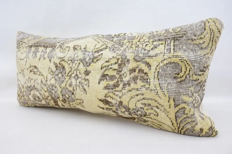 Home Decor Pillow, Gift Pillow, 16x36 Beige Pillow Case, Pillow Sham, Farmhouse Cushion Case, Kilim Rug Cushion, Ethnical Kilim Rug Pillow - 5