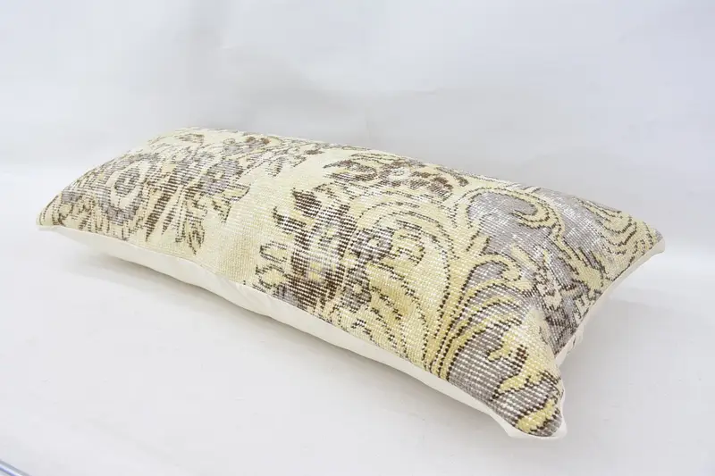 Home Decor Pillow, Gift Pillow, 16x36 Beige Pillow Case, Pillow Sham, Farmhouse Cushion Case, Kilim Rug Cushion, Ethnical Kilim Rug Pillow - 6
