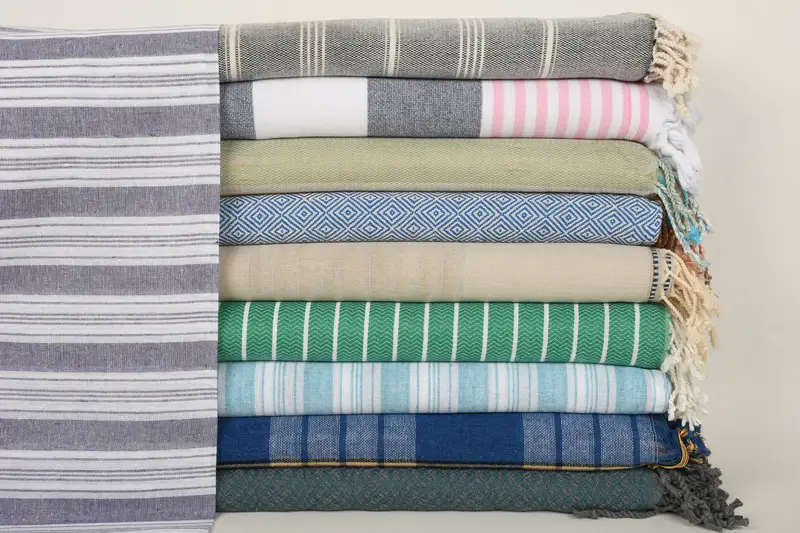 Personalized Towel, Holiday Towel, Bachelorette Beach Towel, Bridesmaid Gifts Personalized, 70x40 Cotton Set of 10 Towel, Fouta towel, Wedding Gift - 1