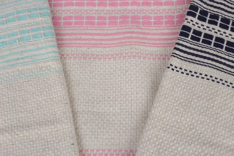 Turkish Tea Towel, Small Bath Towels, Summer Towel, Personalized Wedding Gift, 40x20 Linen Striped Towel, Holiday Towel, Monogram Kitchen Towel - 3