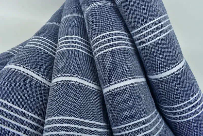 Shower Curtain, Woven Throw Blanket, 88x60 Cotton Striped Towel, Turkish Towel Beach Blanket, Wedding Favors, Gift For Mom, Throw Blanket - 5