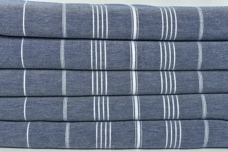 Shower Curtain, Woven Throw Blanket, 88x60 Cotton Striped Towel, Turkish Towel Beach Blanket, Wedding Favors, Gift For Mom, Throw Blanket - 2