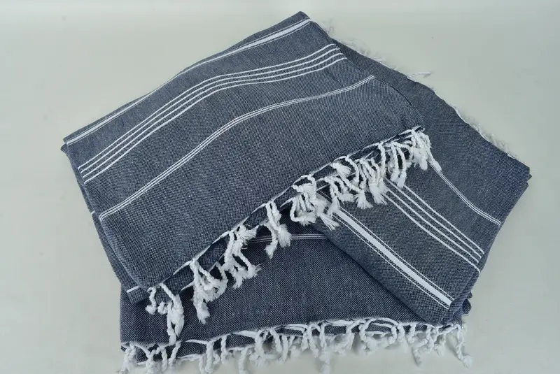 Shower Curtain, Woven Throw Blanket, 88x60 Cotton Striped Towel, Turkish Towel Beach Blanket, Wedding Favors, Gift For Mom, Throw Blanket - 6