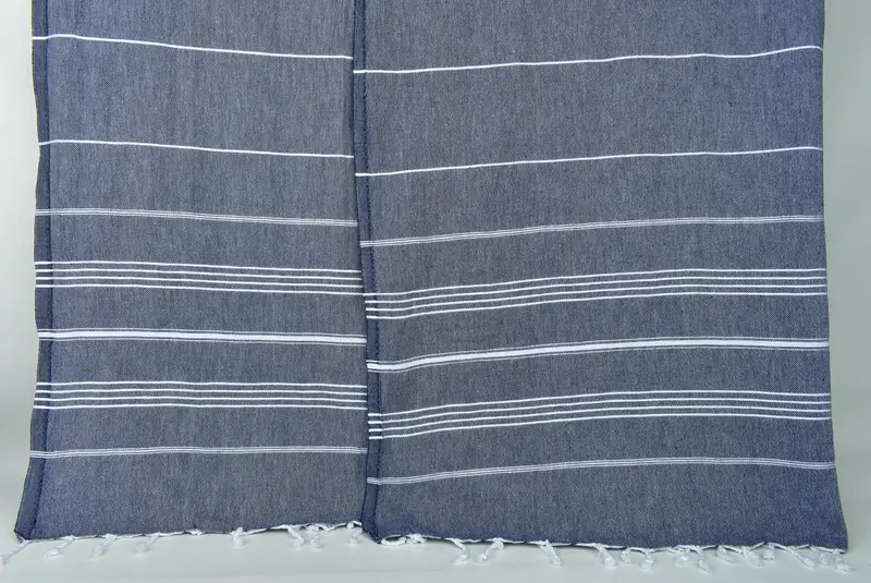 Shower Curtain, Woven Throw Blanket, 88x60 Cotton Striped Towel, Turkish Towel Beach Blanket, Wedding Favors, Gift For Mom, Throw Blanket - 7