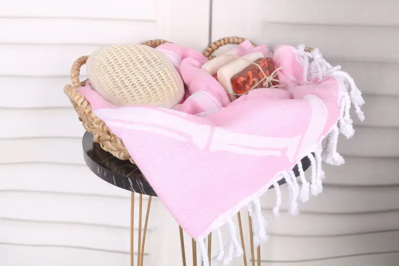 Best Friend Gift, Home Decor Gifts, Bridesmaid Favors, Wedding Favors, Decorative Towel, 70x40 Cotton Bamboo Branch Patterned Towel, Organic Towel - 3