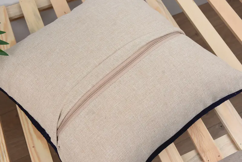 Turkish Pillow, Bolster Pillow, Gift Pillow, 18x18 Brown Cushion Case, Throw Kilim Pillow, Pillow, Handmade Rug Seat Cushion Cover - 8