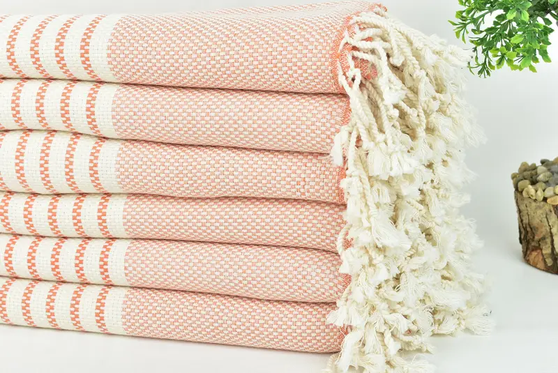 House Warming Gift, Bachelorette Party Decorations, 76x40 Cotton Striped Towel, Bridal Shower Favors, Gift For Wedding Day, Embroidered Towel - 3