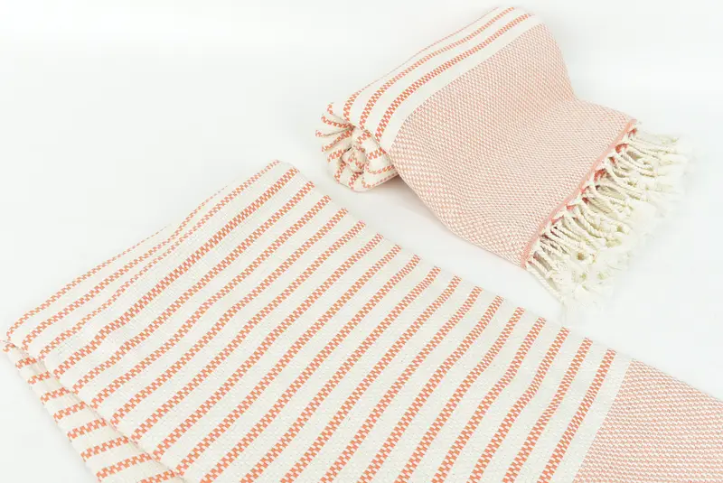 House Warming Gift, Bachelorette Party Decorations, 76x40 Cotton Striped Towel, Bridal Shower Favors, Gift For Wedding Day, Embroidered Towel - 7