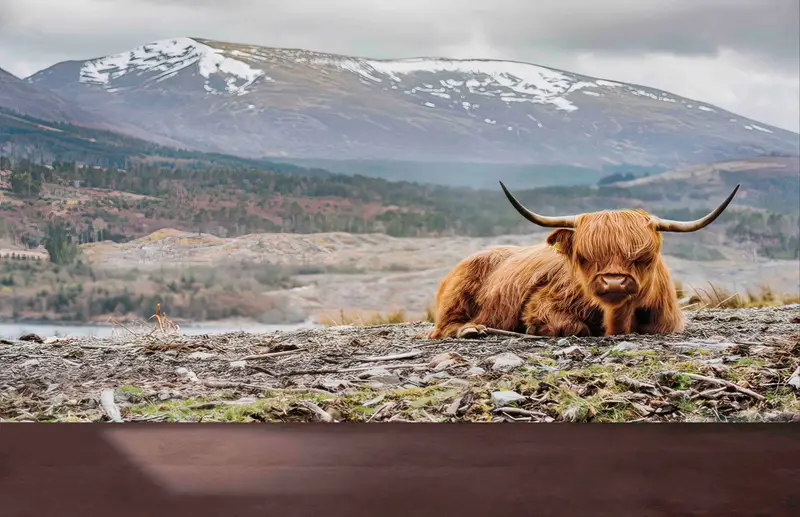 Papel pintado elegante de granja tropical costera - Diseño impreso