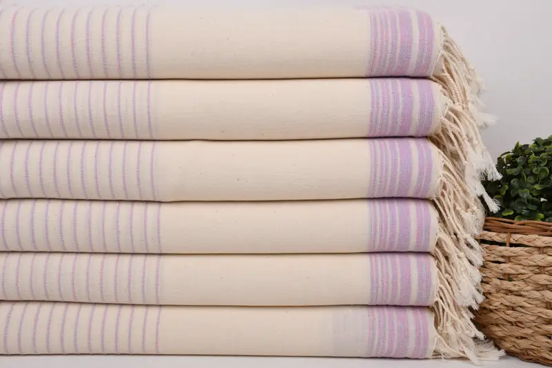 68x36 Cotton Striped Towel, Yoga Towel, Personalized Gift, Guest Towel, Bridesmaid Gifts Personalized, Bridesmaid Gift Towel, Monogram Beach Towel - 2