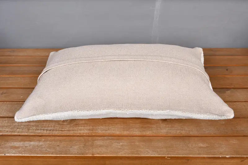 Pillow for Couch, Pillow Sham, Tribal Pillow Case, Boho Pillow Sham Cover, 12x20 Beige Cushion Case, Oriental Pillow, Kilim Pillow Cover - 5