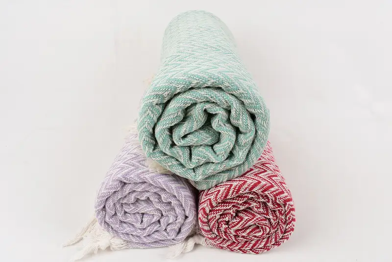 76x64 Cotton Zig zag Towel, Christmas Tablecloth, Boho Throw Blankets, Bachelorette Party Favors, Xmas Gifts, Family Gift Basket, Monogram Blanket - 8