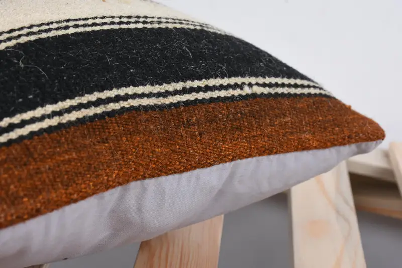 Vintage Kilim Pillow, Pillow for Couch, 12x12 Beige Cushion, Cushion, Vintage Pillow, Colorful Cushion Case, Vintage Kilim Throw Pillow - 7