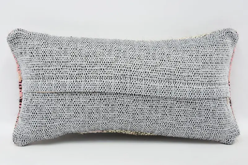 Turkish Bench Cushion, 8x16 Beige Pillow Cover, Ethnical Kilim Rug Pillow, Tapestry Pillow Case, Cushion Cover, Pillow for Couch, Pillow for Sofa - 6