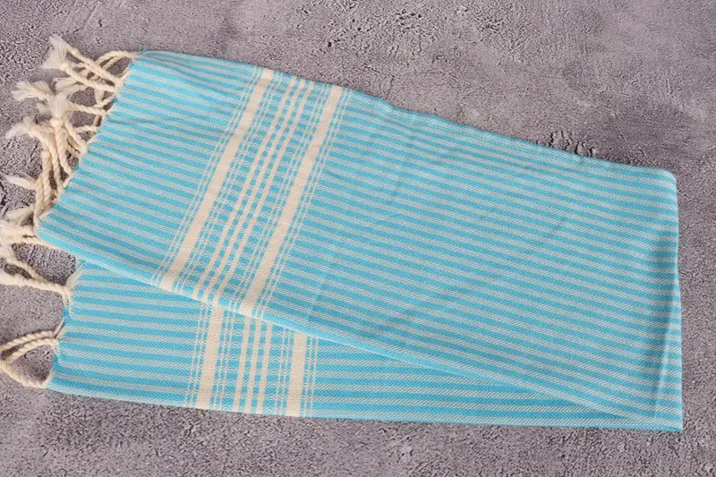 Bridesmaid Gifts, 40x18 Cotton Striped Towel, First Wedding Anniversary Gift, Xmas Gifts, Personalized Gifts, Bridesmaid Favors, Small Bath Towels - 6