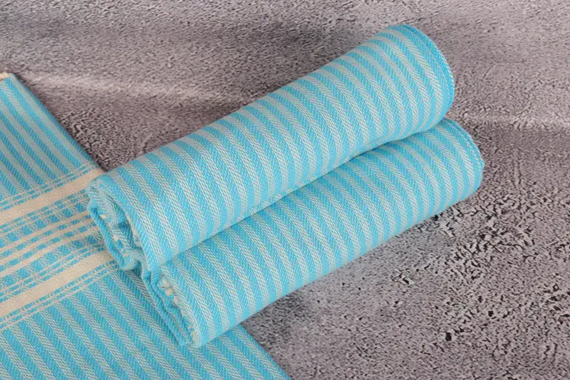 Bridesmaid Gifts, 40x18 Cotton Striped Towel, First Wedding Anniversary Gift, Xmas Gifts, Personalized Gifts, Bridesmaid Favors, Small Bath Towels - 7