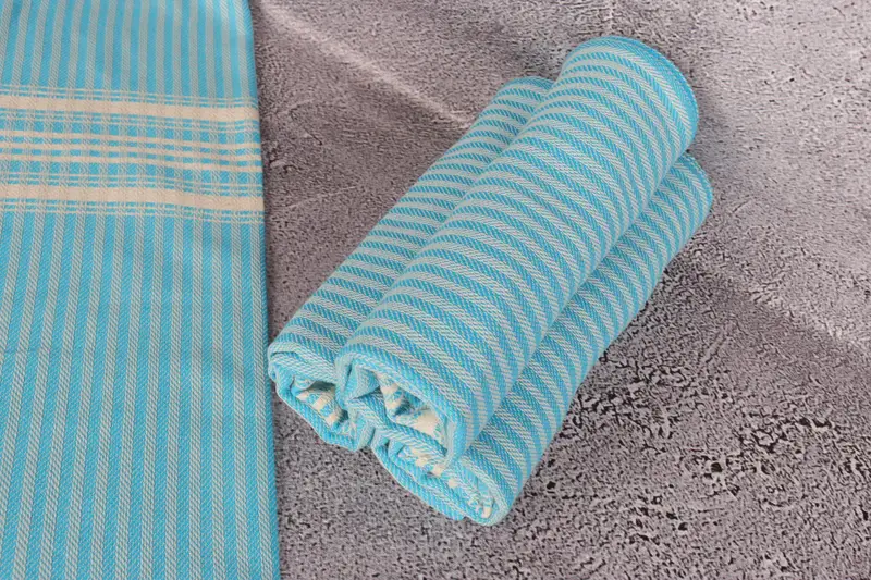 Bridesmaid Gifts, 40x18 Cotton Striped Towel, First Wedding Anniversary Gift, Xmas Gifts, Personalized Gifts, Bridesmaid Favors, Small Bath Towels - 8