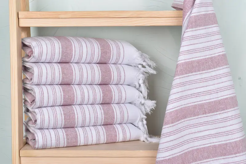 Bridesmaid Gifts, Personalized Bridesmaid Gift, Bachelorette Party Gifts, Custom Turkish Towel, 68x32 Cotton Striped Towel, Employee Gifts - 2