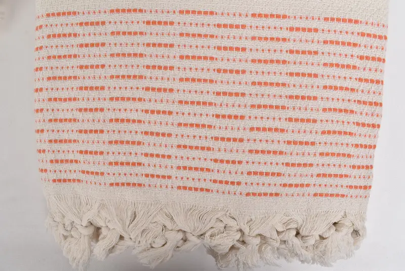 Tablecloth, Best Wedding Gift, Monogram Blanket, 98x92 Cotton Striped Design Towel, Summer Gift, Turkish Cotton Blanket, Throw Blanket Couch - 5