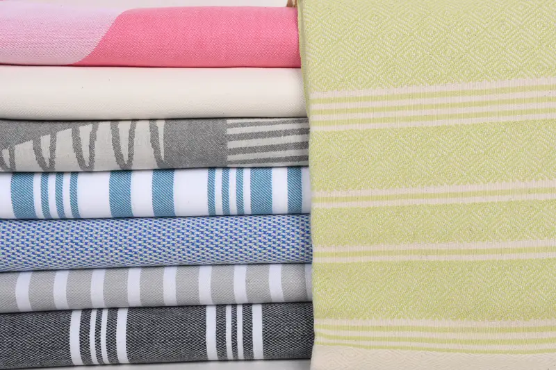 Best Friend Wedding Gift, Thin towel, Peshtemal Towel, Embroidery Towels, Luxury Beach Towel, 70x40 Cotton Set of 8 Towel, Custom Wedding Gifts - 1