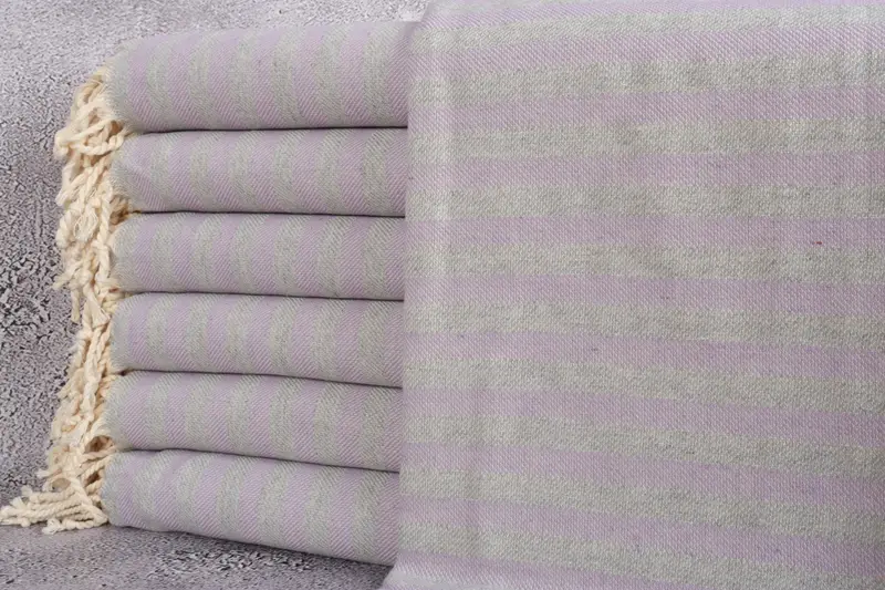 Bridesmaid Towel, Quick-Dry Beach Towel, 70x36 Cotton Striped Towel, Gift For Boyfriend, Absorbent Turkish towel, Bachelor Bachelorette Party Favors - 1