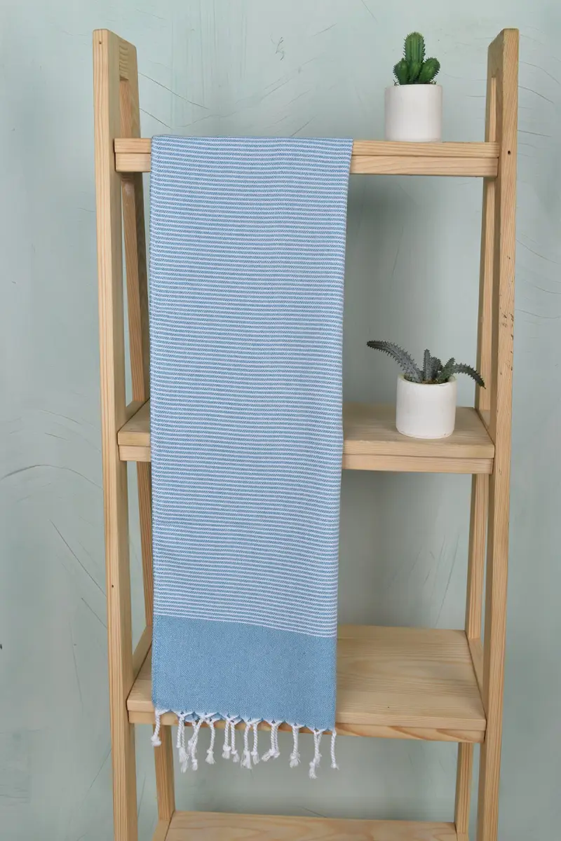 Wedding Favors, Beach Theme Wedding Gift, Bridesmaid Towel, Monogram Kitchen Towel, Monogram Hand Towel, Grandma Gift, 40x18 Cotton Striped Towel - 8