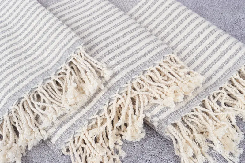 Bachelorette Party Decorations, Custom Beach Towel, Gift For Boyfriend, Thin towel, Peshtemal Towel, Beach Wedding Favor, 68x40 Cotton Striped Towel - 5