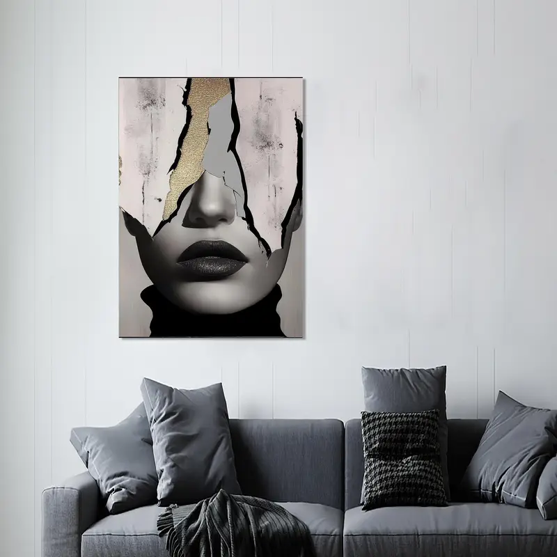 Elegantes graues, abstrakt bedrucktes Glas für die moderne Frau