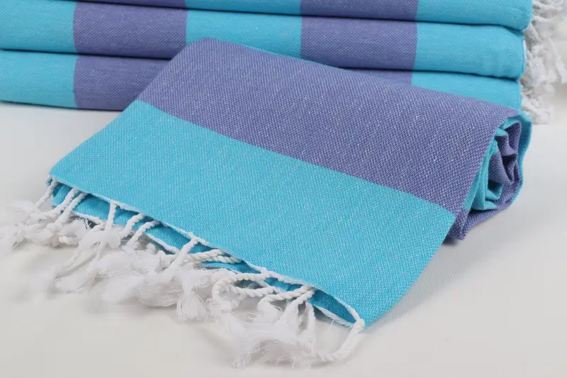 Personalized Wedding Gift, Turkish Towel USA, Handwoven Turkish Towel, Kids Beach Towel, Bath towel, Spa Gift, 70x40 Cotton Striped Towel - 4